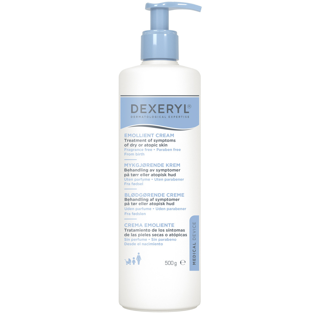 Ducray dexeryl crema emoliente dispensador 500ml Ducray dexeryl crema emoliente dispensador 500ml